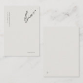 Crow-quilled page- Regency Correspondence エンクロージャーカード (正面/裏面)