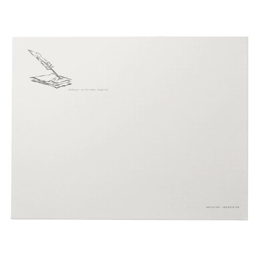 Crow-quilled page- Regency Correspondence ノートパッド (正面)