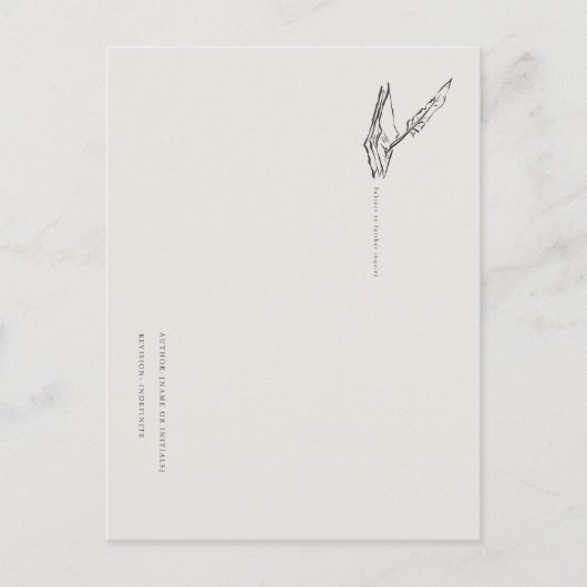 Crow-Quilled Pages- Jane Austen inspired Postcard ポストカード (正面)