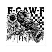 Crow Raven F-CAW-F Funny Halloween ラバースタンプ (インプリント)