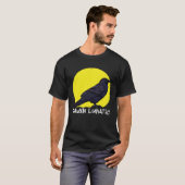 Crow Raven Moon Lunar Lunatic Crow Fan Crow Animal Tシャツ (正面フル)