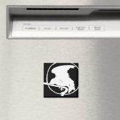 Crowbarマグネット白/黒、丸および四角 マグネット (インサイチュ (食洗機))