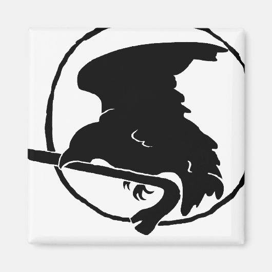 Crowbarマグネット黒/白、丸および四角 マグネット (正面)