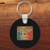 Crowbar Vintage Cette Retro Music 90s Guitar  キーホルダー (正面)