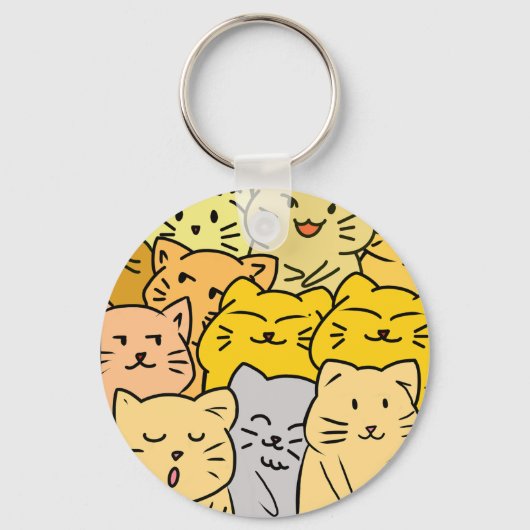 Crowd cat キーホルダー (正面)