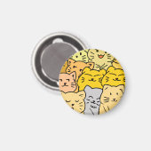 Crowd cat マグネット (正面/裏面)