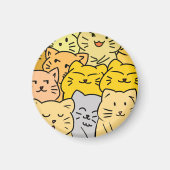 Crowd cat マグネット (正面)