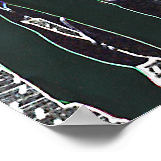 Crowd Glasgow Scotlandの顔 ポスター (角)