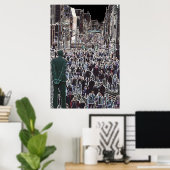 Crowd Glasgow Scotlandの顔 ポスター (ホームオフィス)