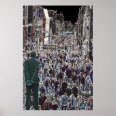 Crowd Glasgow Scotlandの顔 ポスター (正面)