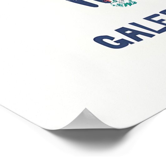 Crowd Illustration Art Print Connected Community ポスター (角)