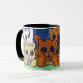 Crowd of Cats (詳細)、Louis Wain マグカップ (正面左)