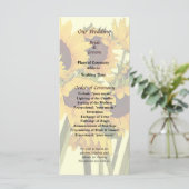 Crowd of Sunflowers結婚式 プログラム (スタンド正面)