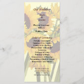 Crowd of Sunflowers結婚式 プログラム (正面)