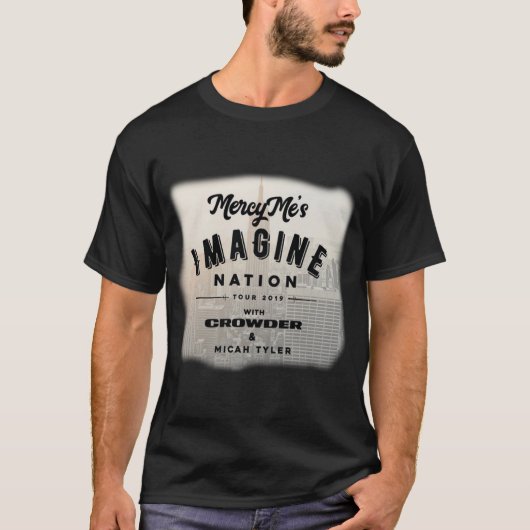 CROWDER IMAGINENATION旅行2019の前部とのMERCYME Tシャツ (正面)