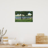 Crowds at the Beach and Park on Chautauqua ポスター (キッチン)