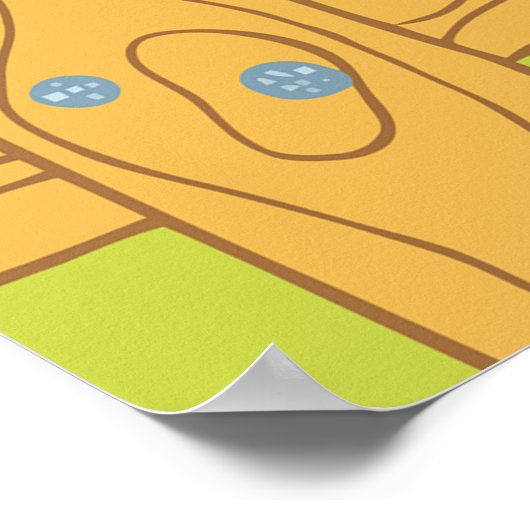 Crowing Rooster ポスター (角)