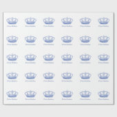 Crownクラシックで青い王子 ラッピングペーパー (フラット)