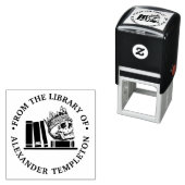 CrownスカルブックShelf Library Name Monogram セルフインキングスタンプ (インサイチュ)