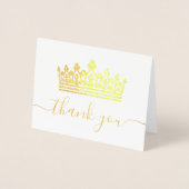 Crown写真エレガントキンセアニェラありがとう金ゴールド 箔カード (正面)