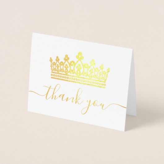 Crown写真エレガントキンセアニェラありがとう金ゴールド 箔カード (正面)