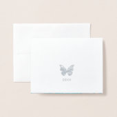 Crown写真エレガントキンセアニェラサンキューシルバー 箔カード (裏面封筒付き)