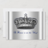 Crown王子のベビーシャワーの招待状 招待状 (正面)