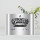 Crown王子のベビーシャワーの招待状 招待状 (スタンド正面)