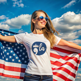 Crown 2024付きカンマLa Harris句読点マーク Tシャツ