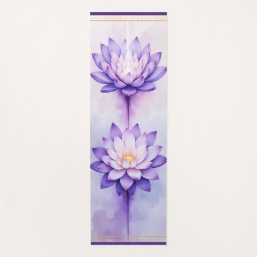 Crown Chakra Yoga Mat – Violet Lotus Energy Alignm ヨガマット (正面)