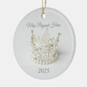 Crown Christmas Ornament セラミックオーナメント (左)