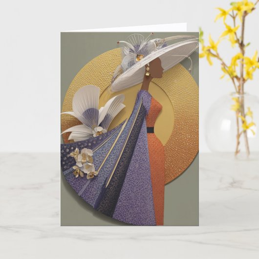 CROWN ELEGANCE #3 カード (黄色い花)