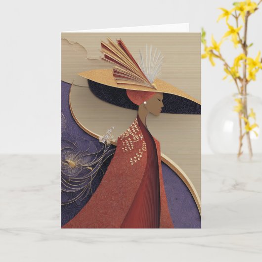 CROWN ELEGANCE #4 カード (黄色い花)