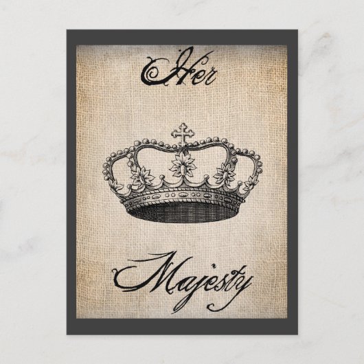 Crown_Her Majestyポストカード ポストカード (正面)