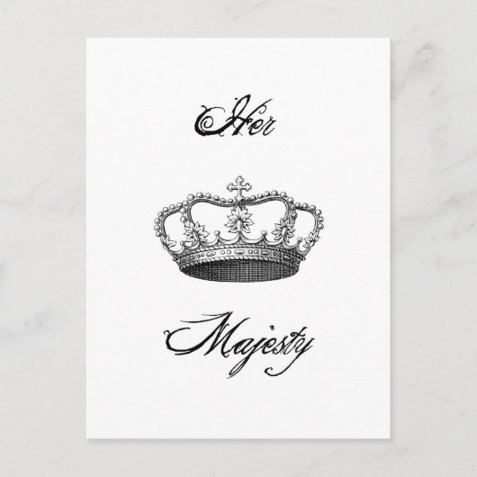 Crown_Her Majestyポストカード ポストカード (正面)