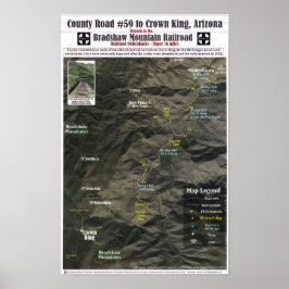 Crown King Road Map ポスター