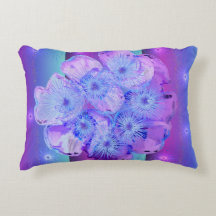 Crown of Thornsデジタルデザインピンク、ティール（緑がかった色）、ブルー