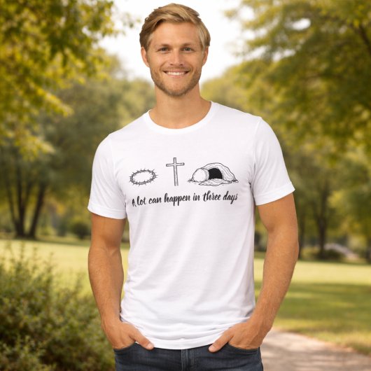 Crown of Thorns, Cross & Empty Tomb, Christian  トライブレンドＴシャツ