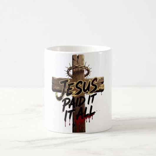 Crown of Thorns Jesus Shirt – Christian T-Shirt コーヒーマグカップ (中央)