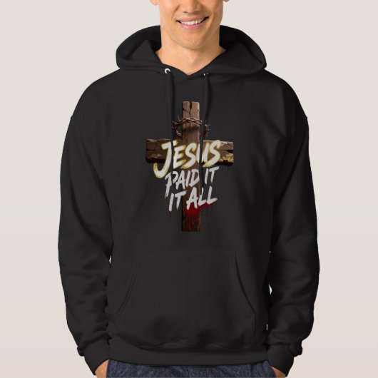 Crown of Thorns Jesus Shirt – Christian T-Shirt パーカ (正面)