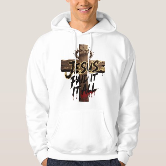 Crown of Thorns Jesus Shirt – Christian T-Shirt パーカ (正面)
