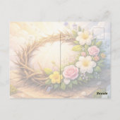Crown of Thorns Religious Easter Postcard ポストカード (裏面)
