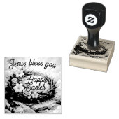 Crown of Thorns Wood Art Easter Stamp ラバースタンプ (押印)