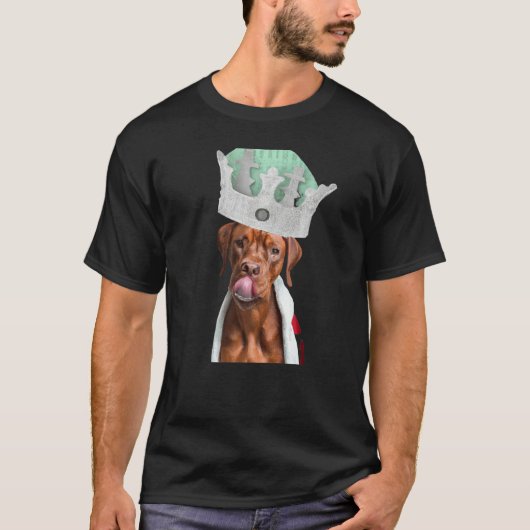 Crown puppy Chesapeake Bay Retriever dog Tシャツ (正面)