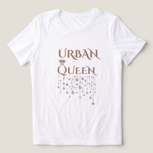 CROWN QUEEN RARE DIAMOND TAN WOMEN'S TRI-BLEND トライブレンドＴシャツ (デザイン正面)