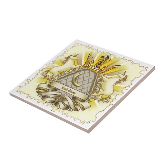 Crown Shield Unicorn タイル (側面)