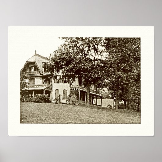 "Crowndale" at 37 Highland Ave, Short Hills NJ ポスター (正面)