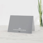 Crowned Beauty Queen Custom Stationery Note Cards サンキューカード (裏面)