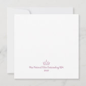 Crowned Beauty Queen Flat Thank You Card サンキューカード (裏面)