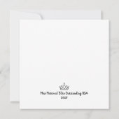 Crowned Beauty Queen Flat Thank You Card サンキューカード (裏面)